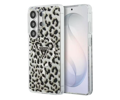 Etui do telefonów Guess Etui Leopard Print Triangle MagSafe do Galaxy S26 Ultra